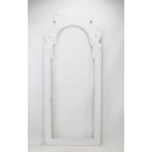 Vintage Dutch Blue and White Tile-Style Wall Mirror For Sale - Image 9 of 10