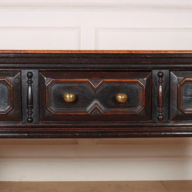 English Oak Dresser Base For Sale - Image 6 of 11