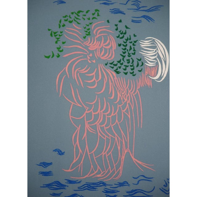 Jacques herold (1910-1985) mother nature, 1975 original aquatint print signed in pencil by the artist justified "ea"...