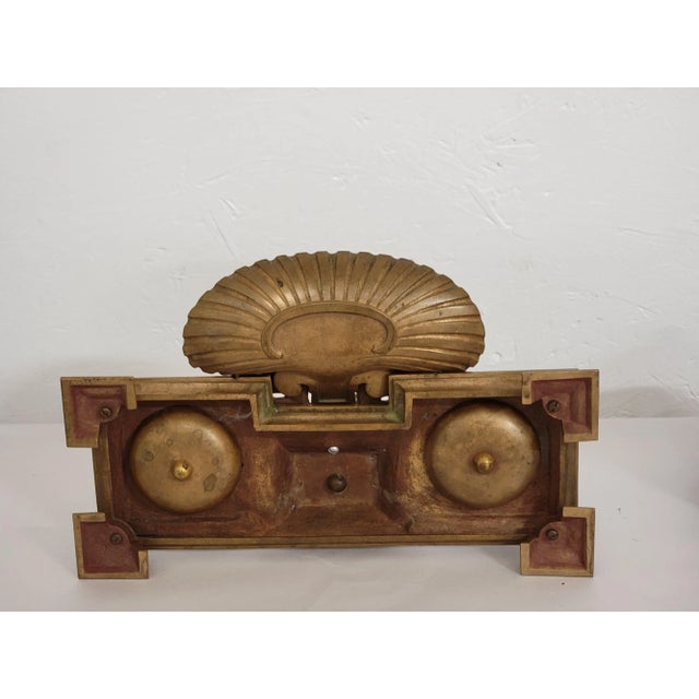 This is a 19th century French gilt bronze inkwell. Perfect coffee table art or desk statement piece. It is in very good...