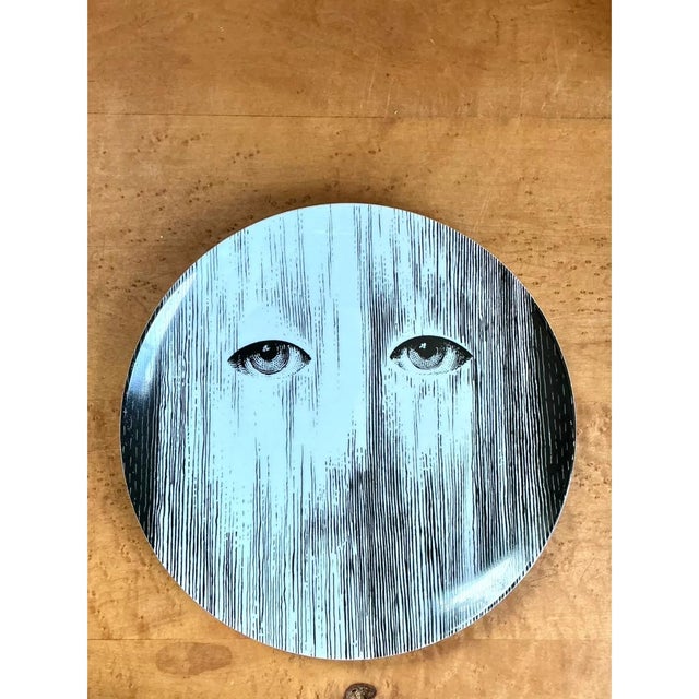 Fornasetti Tema E Variazioni Ceramic Plate For Sale - Image 9 of 12