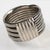 Mid-Century Modern Space Age Machine Age Massive Silvered Metal Bracelet Bangle For Sale - Image 3 of 7