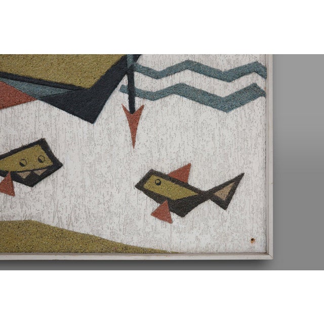 Belgian Artist, Fisherman Artwork, 1970s, Resin For Sale - Image 9 of 14