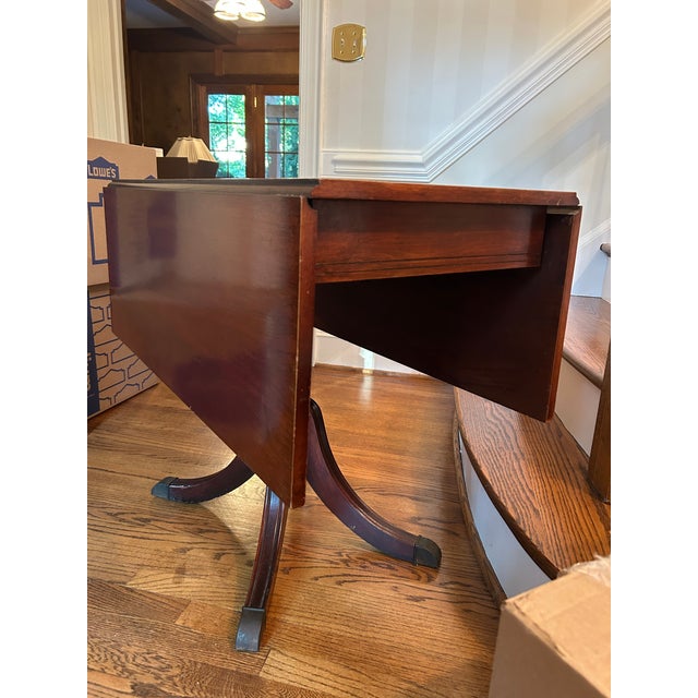 Antique Dropleaf Table; Either Cherry, Walnut or Mahogany For Sale - Image 4 of 5