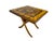 Mid-Century Modern 1970s Adjustable-Height Folding Marquetry Table, Don Shoemaker Style For Sale - Image 3 of 13