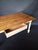 19th Century French Pine Wood Farm Table with a Painted Base For Sale - Image 6 of 13