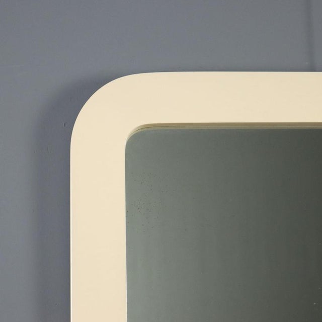 Mirror with White Frame,1970s For Sale - Image 4 of 10