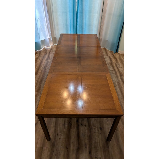 Michael Taylor for Baker Furniture New World Collection Dining Set of 7 For Sale - Image 11 of 15