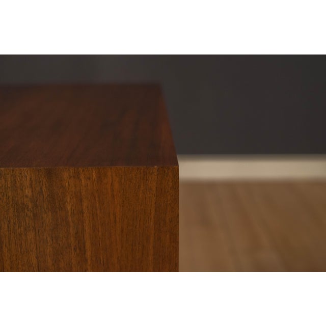 Vintage Milo Baughman Walnut Tambour Door Cabinet for Glenn of California For Sale - Image 11 of 16