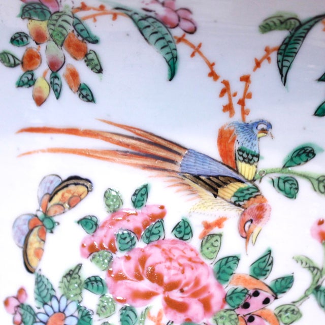 Rose Medallion Chinese Export Porcelain Ku Vase For Sale - Image 11 of 18