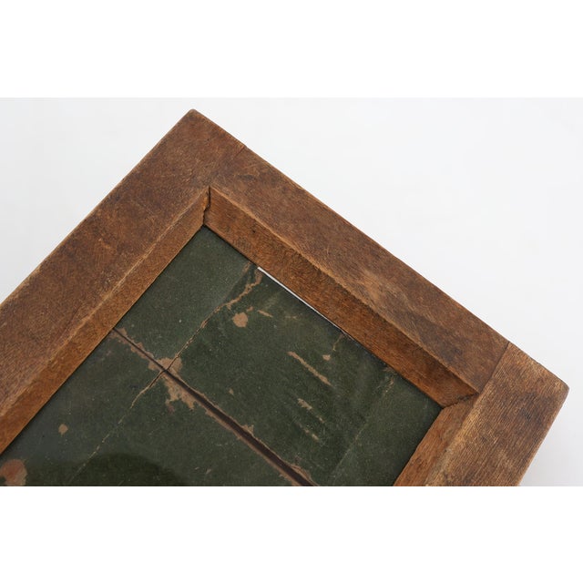 Small Rustic Wooden Photoframe with Glass, France, 1920s For Sale - Image 4 of 14