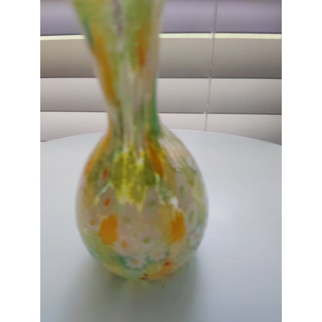 Italian Italian Green Murano Vase For Sale - Image 3 of 17