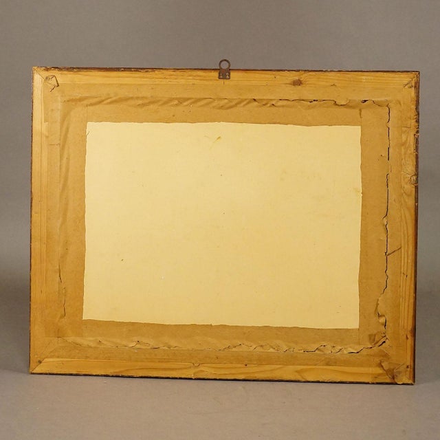 Antique Oil Print With Dramatic Poacher Scene After Josef Ringeisen For Sale - Image 6 of 6