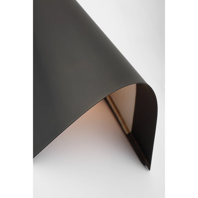 Kelly Wearstler for Visual Comfort Signature Piel 14" Indoor/Outdoor Wall Wash in Bronze For Sale In Houston - Image 6 of 8