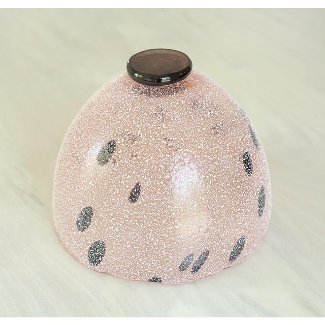 Bertil Vallien Kosta Boda Pink Chicko Bowl Scavo Glass Candy Dish For Sale - Image 6 of 8