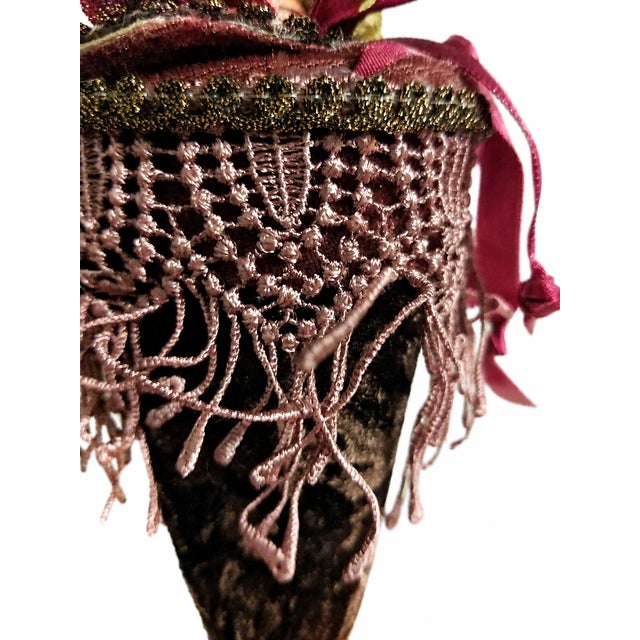 2000 - 2009 Unused Christmas Traditions by Aldik Chocolate Brown Tassel Ornaments — Set of 6 For Sale - Image 5 of 6