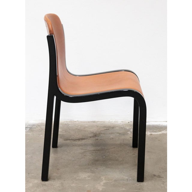 Black Tisettanta Mito Chairs by Carlo Bartoli, 1960s, Set of 6 For Sale - Image 8 of 15