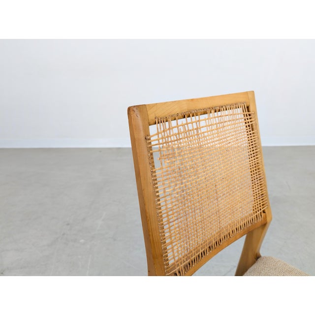Vintagw Chairs with Birch Cane Weave, Set of 4 For Sale - Image 6 of 12