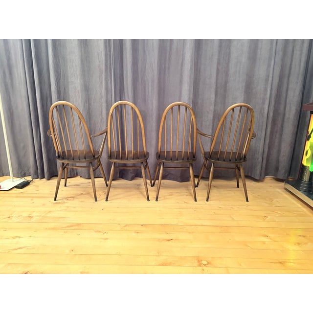 Quaker Windsor Chairs by Lucian Ercolani for Ercol, United Kingdom, 1960s, Set of 4 For Sale - Image 6 of 18