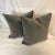 2000 - 2009 Vintage Hollywood Regency Boho Chic Gray Velvet Feather Down Pillows - A Pair For Sale - Image 5 of 10