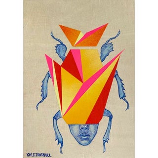 Monty Montgomery, Abstract Mixed Media Artwork, "Abstract Insect #1" For Sale