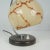 French Walnut, Chrome & Opaline Glass Table Lamp, 1930s For Sale - Image 10 of 14