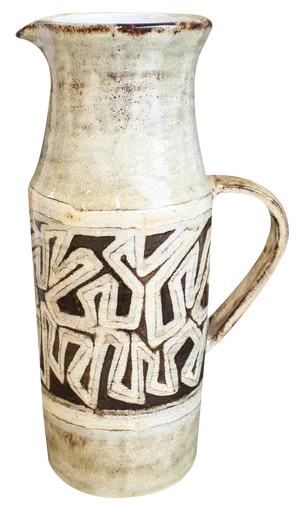 Vintage French Decorative Pitcher by Vieux Moulin, 1960s