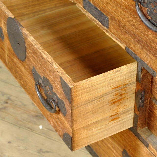 Late 19th Century Japanese Tansu Chest of Drawers, 1870s For Sale - Image 5 of 14