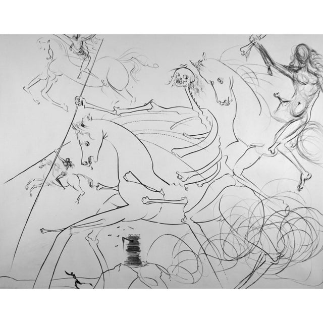 ARTIST: Salvador Dali TITLE: Apocalyptische Reiter (Apocalyptic Rider) MEDIUM: Etching SIGNED: Hand Signed EDITION NUMBER:...