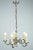 Very high-quality cast chandelier made of white brass. New power cable - fully functional - ready to use. The arms are...