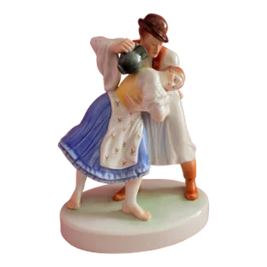 Herend Hungarian Easter Spring Ritual Romantic Courting Couple Figurine 5553 1920-1949