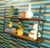 Mid-Century Modern String Long Shelf Shelves in Walnut and Black Ladders For Sale - Image 4 of 12
