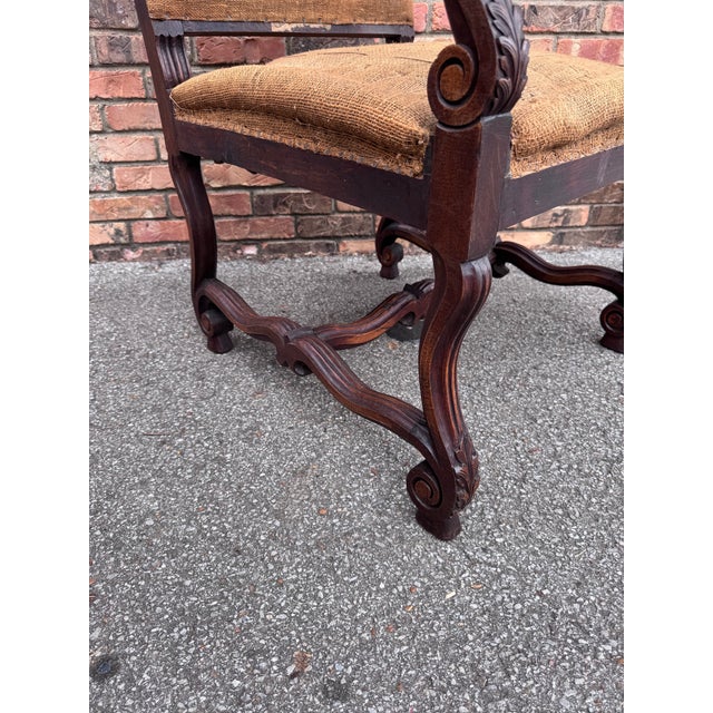 Mid 19th Century French Louis XIII Armchair Ready for Your Fabric For Sale - Image 5 of 12