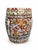 Chinese Vintage Chinese Famille Rose Porcelain Drum Garden Stool With Dragon, Court Scene & Floral Motifs For Sale - Image 3 of 7