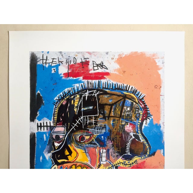 Pop Art Jean Michel Basquiat Estate Fine Art Lithograph Pop Art Print " Skull " 1981 For Sale - Image 3 of 12