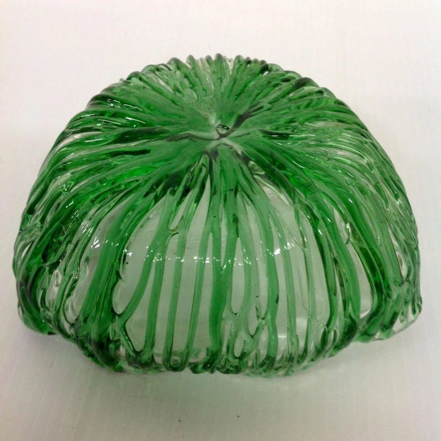 Early 20th Century Early 20th Century Kelley Green Tri-Corner Lotz Texas Bowl For Sale - Image 5 of 6