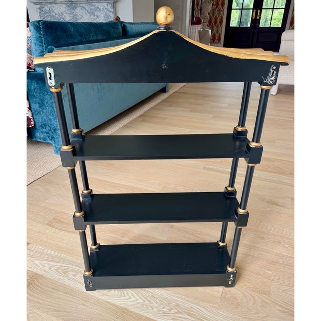 1970s Union National Chinoiserie Pagoda Wall Étagère / Shelf For Sale - Image 9 of 11