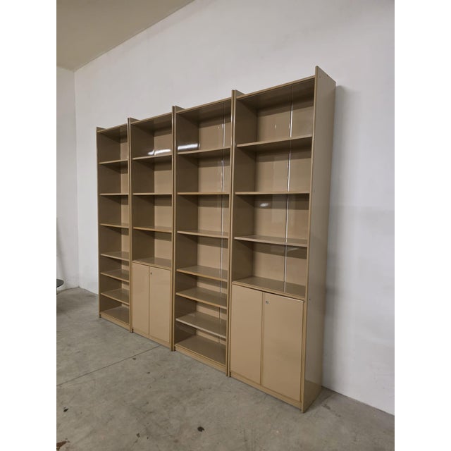 Olinto Bookcase by Kazuhide Takahamafor B&B Italia / C&B Italia, 1970s, Set of 4 For Sale - Image 3 of 11