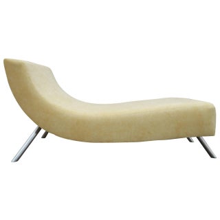 1980's Wave Chaise Lounge For Sale