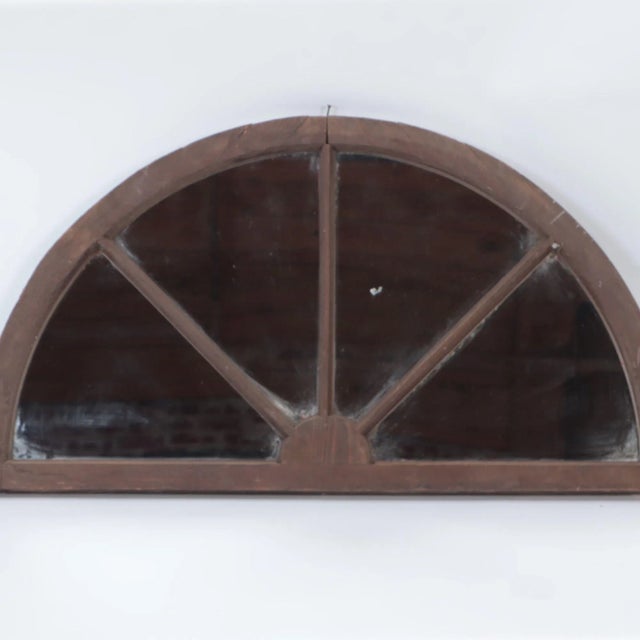 French 1900s Arched Transom Windows With Mirrors - A Pair For Sale - Image 3 of 6