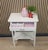 Wood Long-Legged Dresser Sewing Table with White Shelf For Sale - Image 7 of 11