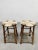 Just a little different from all those other crutches. This special set of 2 vintage brutalist side stools fit perfectly...