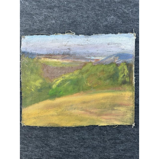 Theo Möller, Schackauberg, Rhön, Fulda, 1947, Oil Painting on Linen, in Good conditions. Designed 1890 to 1919 This piece...