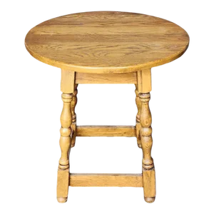 Mid 20th Century Vintage Tiger Maple Tavern Table
