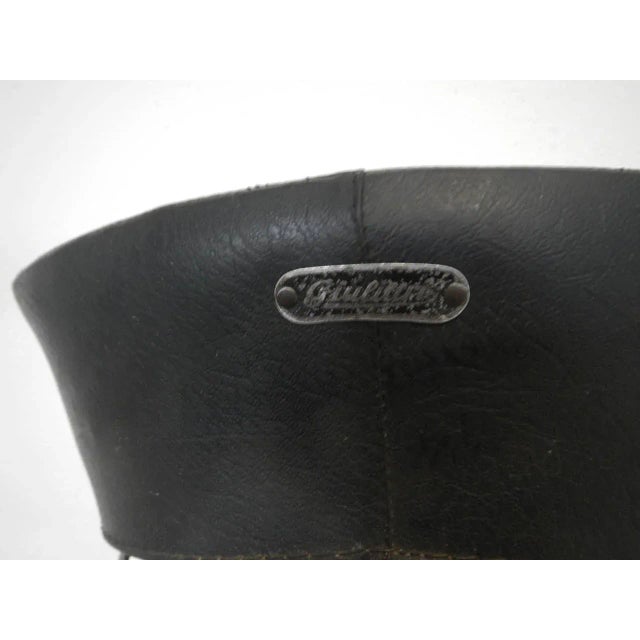 Metal Italian Swivel Stool with with Giuliari Saddle, 1960s For Sale - Image 7 of 14