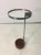 Mid-Century Modern Modernist Steel and Round Wood Base Umbrella Stand For Sale - Image 3 of 11