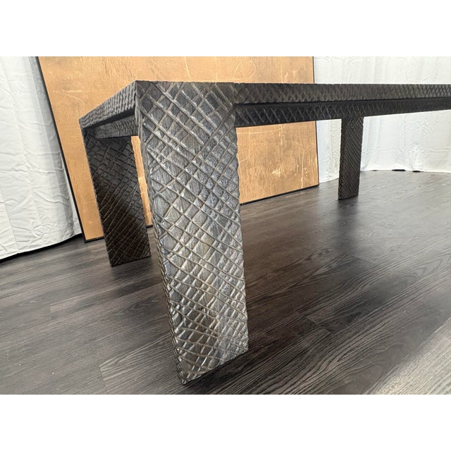 Restoration Hardware Rh Kendari Rectangular Dining Table – 84" Timothy Oulton | Solid Hand-Carved Suar Wood | Discontinued Rh Collection For Sale - Image 4 of 18