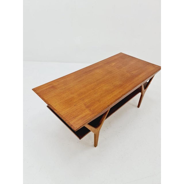 Mid-Century Danish Teak Coffee Table by Henning Kjaernulf, 1960s For Sale - Image 10 of 11