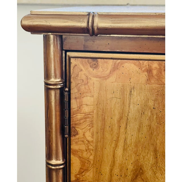 Drexel Heritage Fabulous 1970s Drexel Heritage Faux Bamboo Chinoiserie Cabinet For Sale - Image 4 of 8