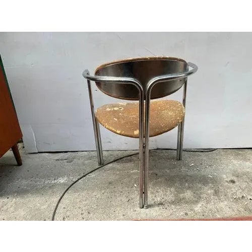 Mid-Century Bauhaus Chrome Chair, 1970s For Sale - Image 4 of 11